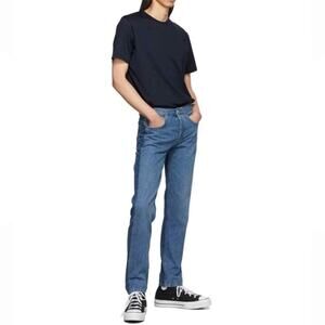 Frame Men’s Reconstructed Button Fly Two Tone Slim Straight Blue Jeans Size 32